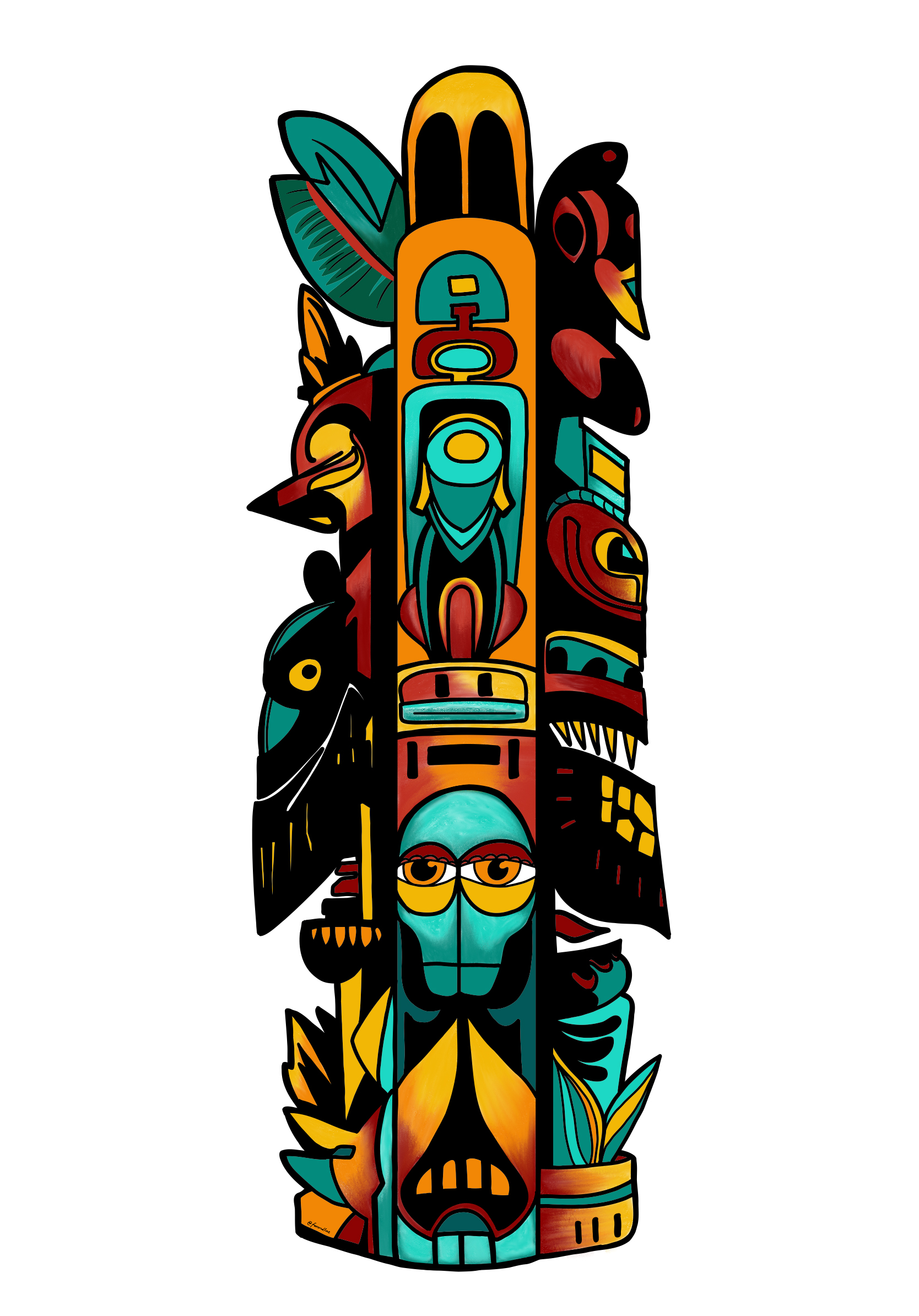 Totem: Sticker design